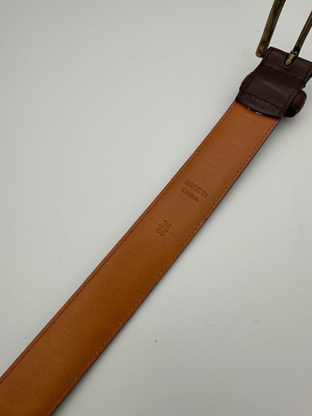 Polo Ralph Lauren Vintage Italian Leather Belt Sz34 Used - Picture 7 of 12